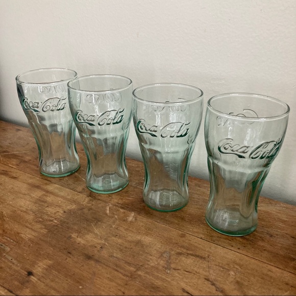 Coca Cola Vintage 6oz Glasses Indiana Glass - Picture 4 of 8